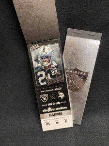 Las Vegas Raiders season ticket booklets
